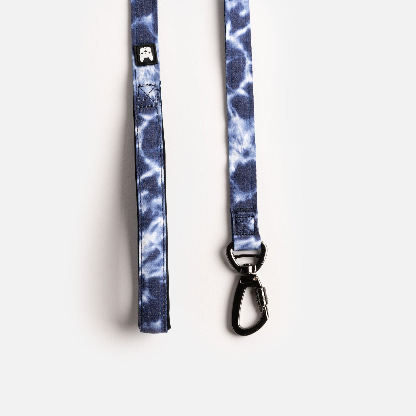 ๐ Poplin Dog Leash โ Blue Tie-Dye Durable Leash with Padded Handle &