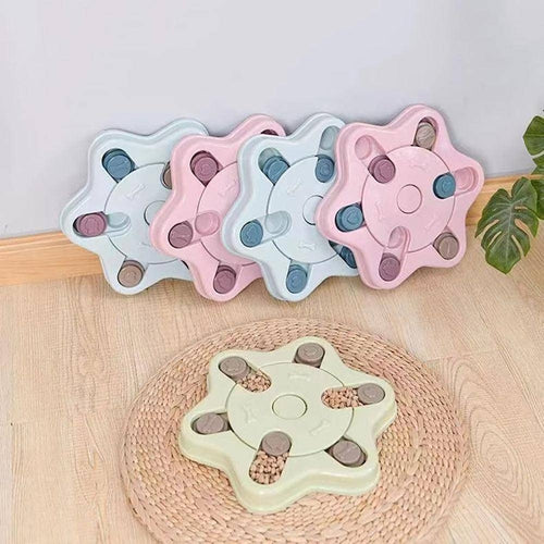 Interactive Iq Boosting Dog Puzzle Feeder Toy: Engage, Train, And Feed